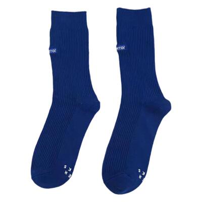 克莱因蓝秋冬堆堆ins配鲨鱼裤袜