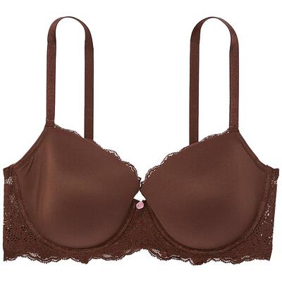 维密梦幻系列光滑蕾丝薄衬垫文胸