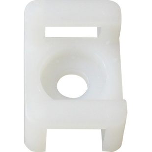 马鞍形尼龙扎带固定座螺丝孔型卡扣线卡电缆线夹理线器固定器HC