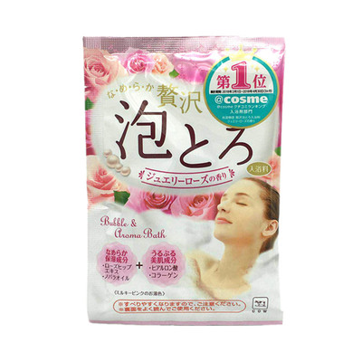 日本cow浓密泡泡浴牛奶玫瑰花香