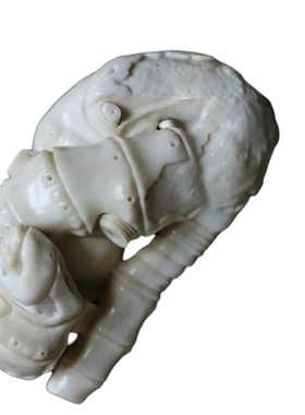 鹿角雕刻竹节手把件男女士随身