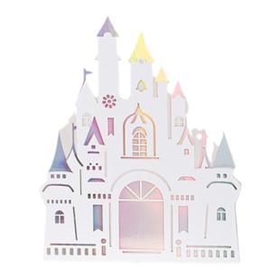 网红城堡生日蛋糕装饰插牌粉金色王子公主气氛布置甜品台插件摆件