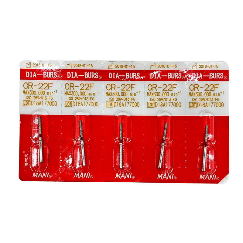 MANI马尼 金刚砂高速车针 FO/TR/SF/TC系列 金刚砂牙科车针5支/板