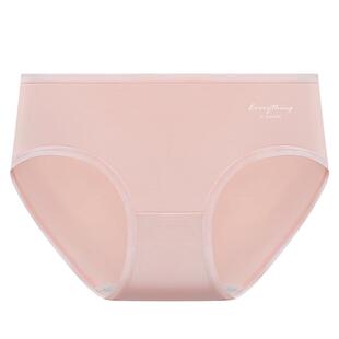 红豆内裤女士纯棉抗菌裆中腰高腰少女生短裤莫代尔三角裤头1条装