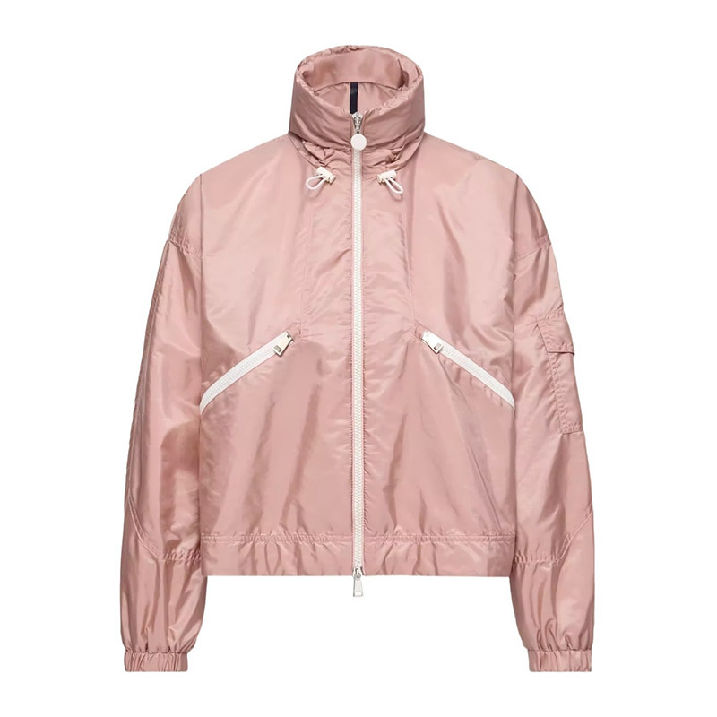 moncler盟可睐26春夏粉色女士长袖休闲风衣夹克正品代购L10931A00