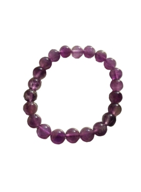 天然梦幻紫水晶手串单圈巴西紫白纹水晶薰衣草手链学生女饰品礼物