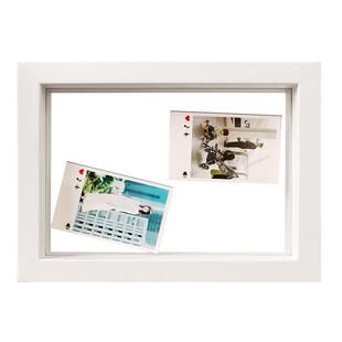 拍立得相框照片定制diy创意空框双面透明玻璃6寸明信片展示架摆台