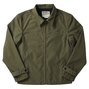 柴米美式复古牧场夹克男士机车绅士拉链短款外套风衣秋冬阿美咔叽