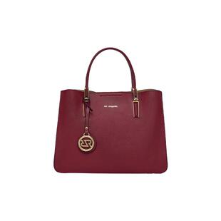 红蜻蜓红色手提包女士新款高级新娘婚包喜婆婆中年妈妈手拎凯莉包