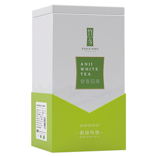 竹乡安吉白茶2025新茶明前特级100g罐装袋装自己喝兰花香口粮绿茶
