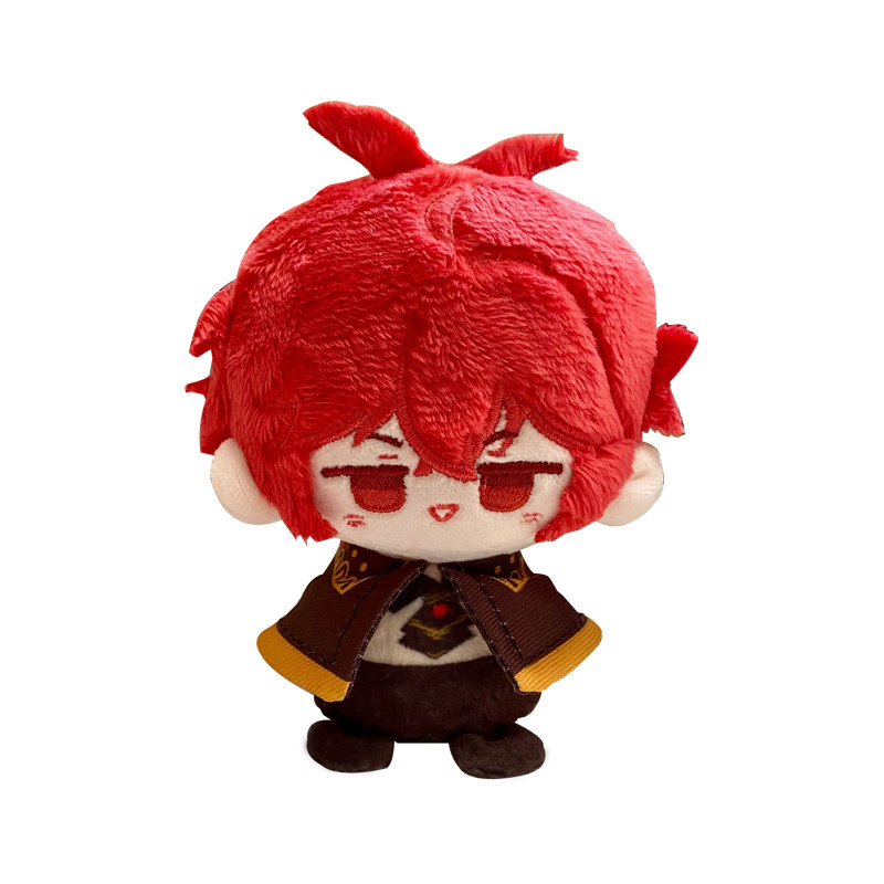 迪卢克凯亚毛绒挂饰鹿野院平藏富人动漫游戏周边坐姿团子挂件