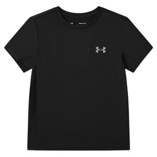 安德玛童装【速干瞬爽衣】夏季速干短袖T恤男抗菌上衣运动训练服