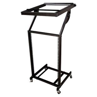 舞台专业音响打碟机功放机柜效果器DJ架9U带滑轮通用调音台支架