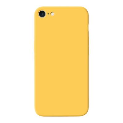 适用苹果SE3手机壳iPhoneSE2新款二代/三代iPhone液态硅胶保护套es男女ipone全包防摔ipse黄色iponese软外壳