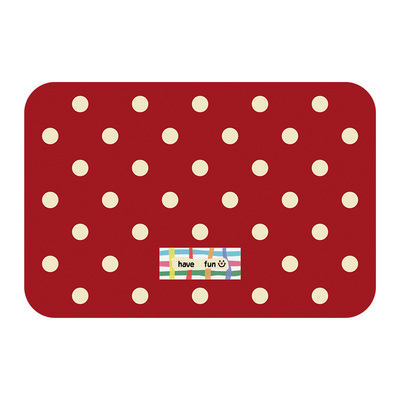 OKAY复古波点皮革餐垫防水防油可擦免洗 pvc鼠标垫杯垫碗垫隔热垫