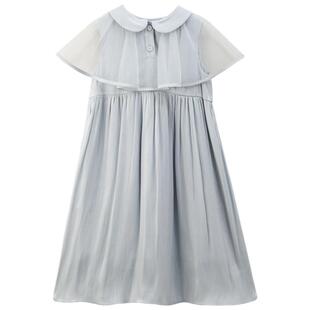 哈齿童装夏季儿童背心裙法式公主裙娃娃领连衣裙女童生日裙中大童