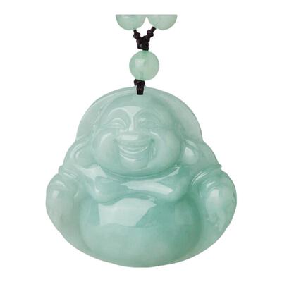 天然缅甸翡翠玉佛吊坠特大号佛公