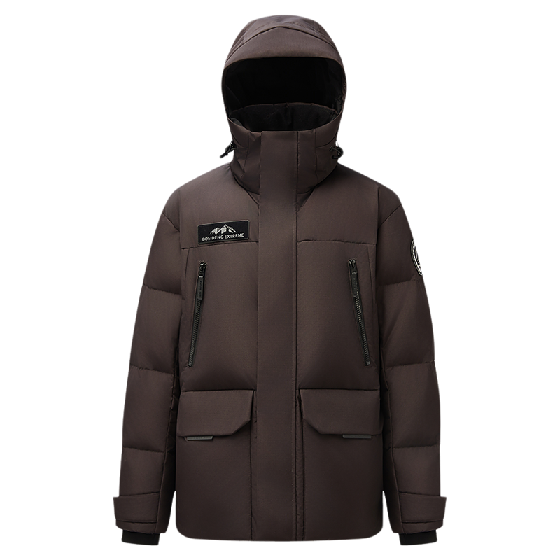 波司登新款羽绒服女款蓄热保暖工装极寒连帽户外高蓬90鹅绒