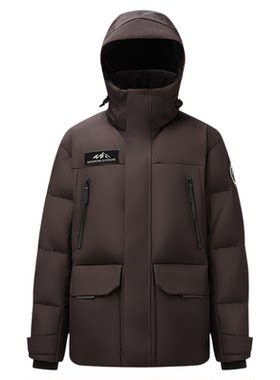 波司登新款羽绒服女款蓄热保暖工装极寒连帽户外高蓬90鹅绒