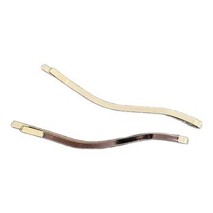 韩国进口ins博主同款银色波浪小边夹冷淡气质发夹小一字夹刘海夹