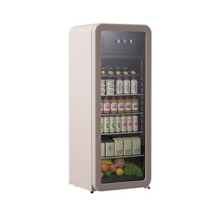 HCK哈士奇冰吧墩墩吧Pro冷冻冷藏柜家用客厅小型冰箱复古办公室