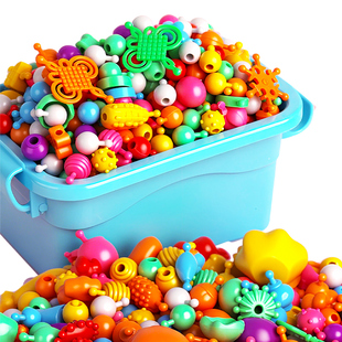 儿童百变波普串珠益智玩具3到6岁手工diy材料包项链手链女孩礼物