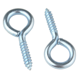 镀锌羊眼圈自攻螺丝钉挂钩吊环铁钩子灯钩带环羊眼钉羊眼螺丝带圈