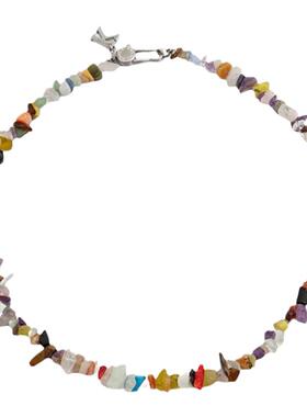 LUCKJAY月光石嘻哈项链天然石男