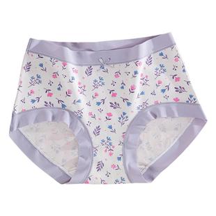 内裤纯棉少女无痕不夹屁屁9岁女大童高初中学生发育期女孩三角裤