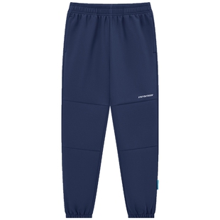 特步童装秋冬季新款儿童束脚加绒裤子男女同款小中大童运动长裤