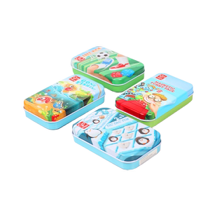 【自营】Hape益智便携桌游棋足球钓鱼口袋玩具儿童铁盒游戏游戏盒