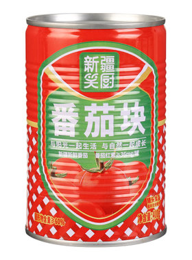 新疆笑厨番茄块400g西红柿块罐头