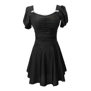 【仙灵女屋】高级感遮肚肉显瘦微胖2025新款保守泡温泉连体泳衣女