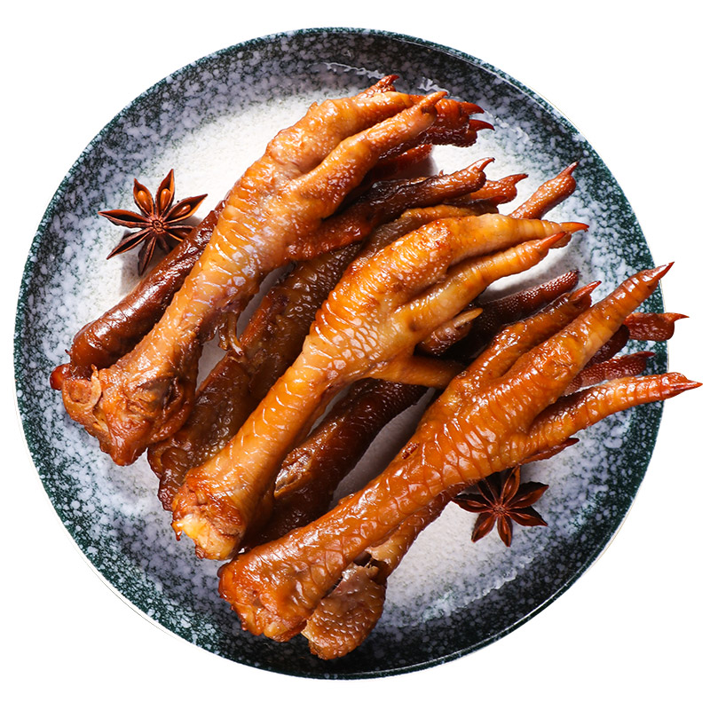 佬田台清真鸡爪酱香凤爪400g卤味咸香回族特产零食熟食真空鸡爪