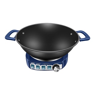 2025新款铸铁电炒锅家用多功能电热锅炒菜蒸煮炒炖火锅电锅一体式