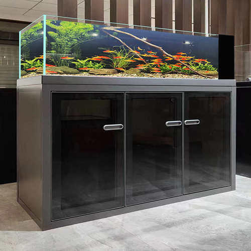 溪流缸天然原生缸创意造景生态兰寿鱼缸超白水草缸家用客厅工业风