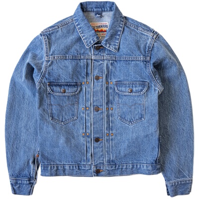 红风翻领春秋冬修身牛仔夹克