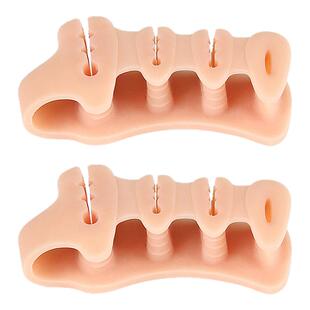 新款四孔人字拖夹脚分趾器拖鞋凉鞋夹脚分趾垫拇外翻脚趾重叠矫正