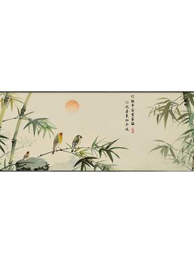 客厅挂画新中式支持定制寓意好的