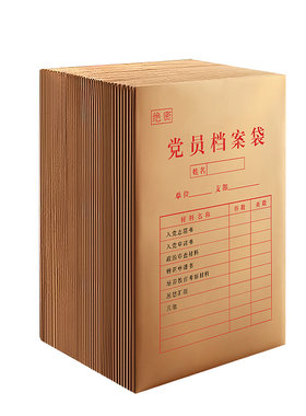a4发展党员档案袋加厚进口牛皮纸