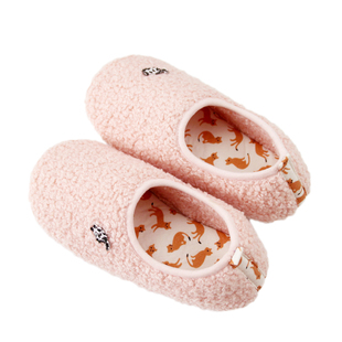 儿童家居鞋秋冬款中童男女静音轻便保暖跟脚柔软防滑零束缚毛毛鞋