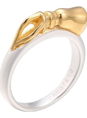 ZANGFENG银金刚铃/杵戒指悟禅意