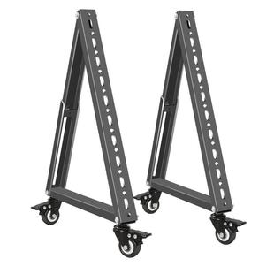 电视支架落地矮移动推车舞台主席台会议反看俯仰角提词器支架演讲