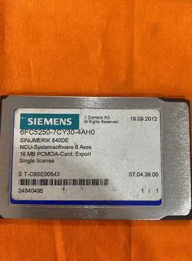 询价-840D六轴NCU卡 16MB PCMCIA卡 6FC