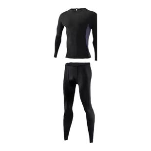 回力儿童紧身衣服速干篮球训练服男童运动套装足球跑步体能打底衣