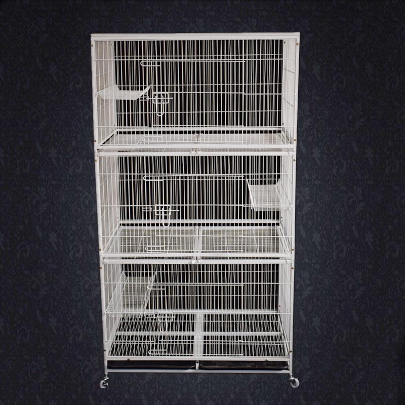 包邮宠物加密繁殖超大号三层猫笼子小型犬狗笼子猫别墅猫窝狗窝