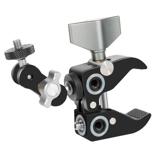 摄影配件拓展大力蟹钳夹魔术手臂直播补光灯监视器支架手机夹配件