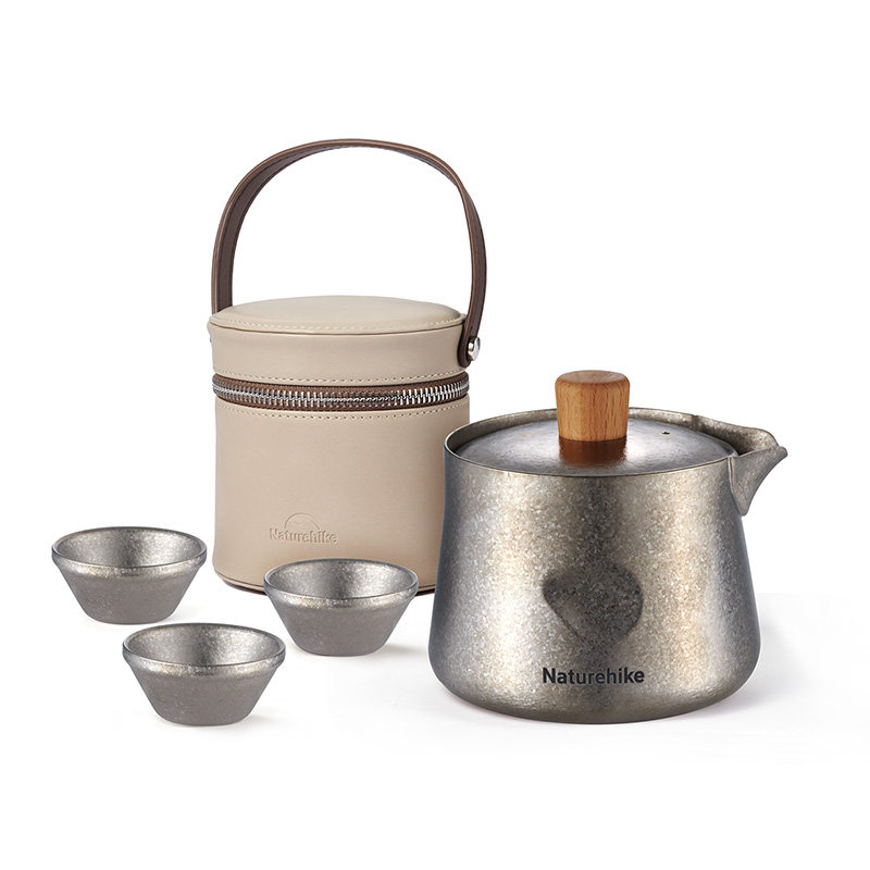 Naturehike纯钛户外泡茶茶壶套装
