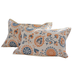 纯棉枕巾一对防滑不脱落全棉纱布可固定夏季吸汗成人防头油枕头巾