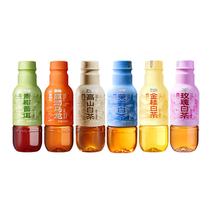 那川 茉莉玫瑰金桂高山白茶 青柑乌龙无糖纯茶饮料 500ml*6瓶饮品